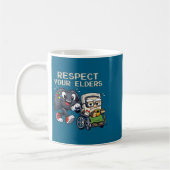 Mug Respect Your Elders Gaming Control Retro Funny Gam (Gauche)