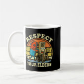Mug Respect Your Elders Retro Gaming Funny Controller  (Gauche)