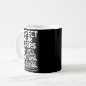 Mug Respect Your Elders Retro Tech Camera Phone Cartoo (Devant gauche)