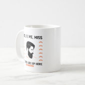 Mug Respectez Beauté Excusez-Moi Mlle Mes Yeux Sont Là (Devant gauche)