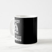 Mug Respectez La Marmotte De Terre Fête La Journée De  (Devant gauche)