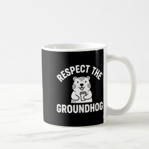 Mug Respectez la marmotte drôle café humour faune