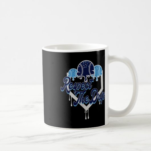 Mug Respectez La Plaque De Base-Ball Drip Avec Sprinkl (Droite)