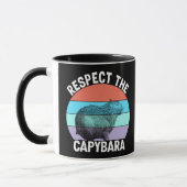 Mug Respectez le capybara drôle amateur de capybara (Gauche)
