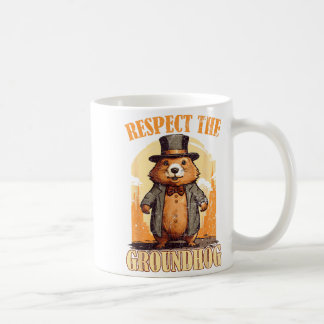 Mug Respectez le jour de la marmotte drôle