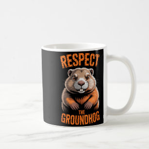 Mug Respectez le jour de la marmotte drôle de vacances