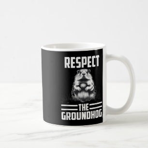 Mug Respectez le marmotte de fond Célébrez le Jour de