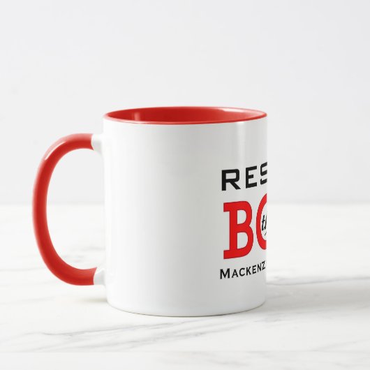 Mug Respectez le patron du nom (Gauche)