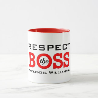 Mug Respectez le patron du nom