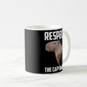 Mug Respectez L'Humour Animal Capybara Capibara Rodent (Devant droit)