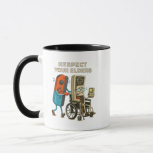 Mug Respectez Vos Aînés Contrôle De Jeu Rétro Drôle De