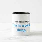 Mug Respirant toujours (édition bleue) (Centre)