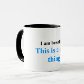 Mug Respirant toujours (édition bleue) (Devant gauche)