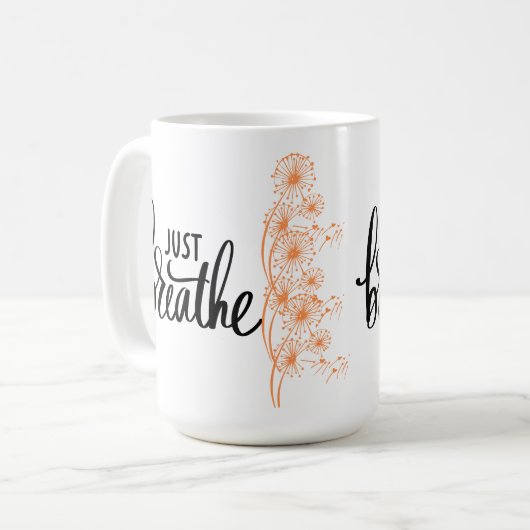 Mug Respire juste le café (Devant gauche)