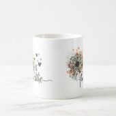 Mug Respire le Dandelion avec les coeurs Yoga Encourag (Centre)