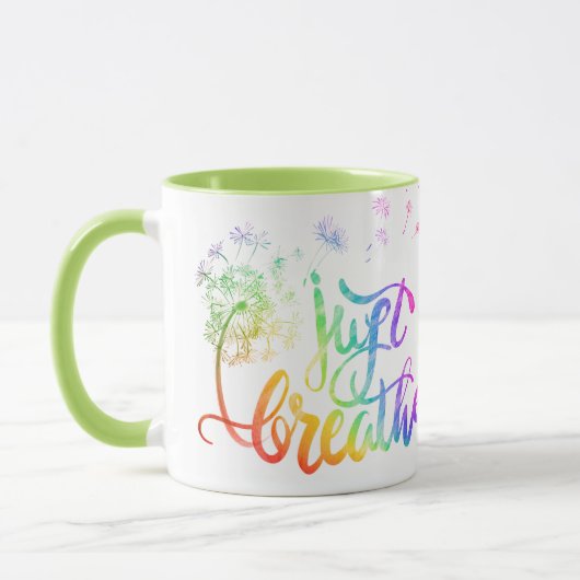 Mug Respire | le dandelion souffle dans le vent (Gauche)