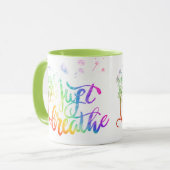 Mug Respire | le dandelion souffle dans le vent (Devant gauche)