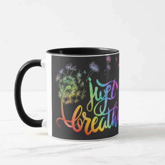 Mug Respire | le dandelion souffle dans le vent (Gauche)