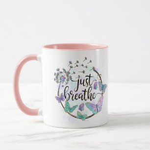 Mug Respire les papillons Dandelion Self Care Yoga