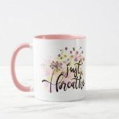 Mug Respirer simplement Fleurs Inspiration de soins pe (Gauche)