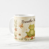 Mug Respirez Maman Grenouille Mignonne Art de Mindfuln (Devant gauche)