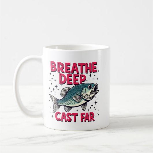 Mug Respirez profondément, lancez loin (Gauche)