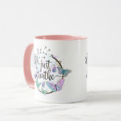 Mug Respirez simplement Papillons Pissenlit Yoga de so (Devant gauche)