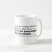 Mug Responsabilités d'une citation de presse libre (Devant droit)
