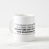 Mug Responsabilités d'une citation de presse libre (Devant gauche)
