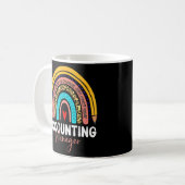 Mug Responsable comptable Leopard Rainbow Accounting R (Devant gauche)