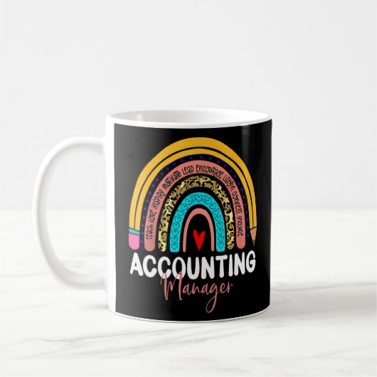 Mug Responsable comptable Leopard Rainbow Accounting R (Gauche)