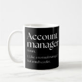 Mug Responsable De Compte Comme Un Responsable Normal  (Gauche)