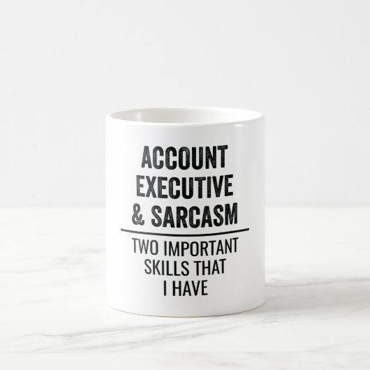 Mug Responsable De Compte Et Sarcasme Deux Compétences (Centre)