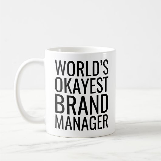 Mug Responsable de la marque World's Okayest (Gauche)