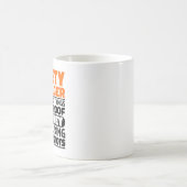 Mug Responsable de la sécurité I J'essaie de rendre le (Centre)