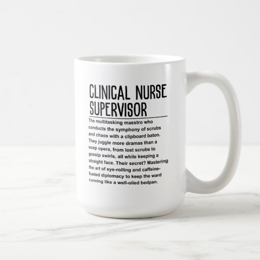 Mug Responsable de l'infirmière clinique (Droite)