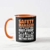 Mug Responsable De Sécurité J'Essaie De Faire Des Chos (Gauche)