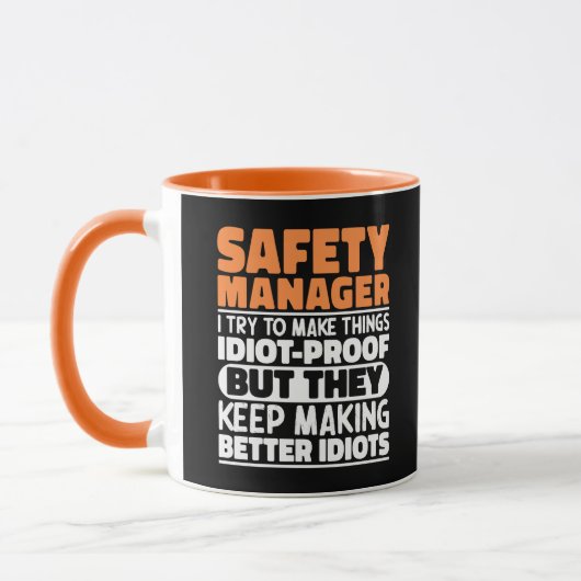 Mug Responsable De Sécurité J'Essaie De Faire Des Chos (Gauche)
