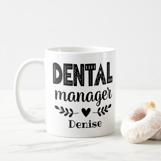 Mug Responsable dentaire personnalisé (Avec donut)