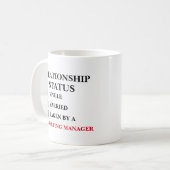 Mug Responsable marketing du statut de la relation (Devant gauche)