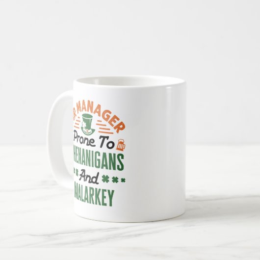Mug Responsable RH Jour de la Saint Patrick Shenanigan (Devant gauche)