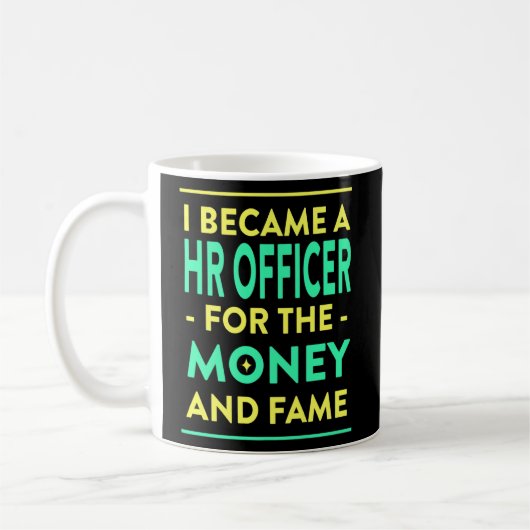 Mug Responsable RH pour le département des RH argent e (Gauche)