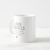 Mug Ressources humaines personnalisées (Devant gauche)