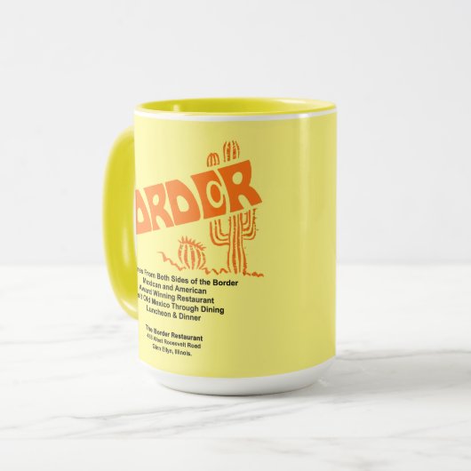 Mug Restaurant Border, Glen Ellyn, IL (Devant gauche)