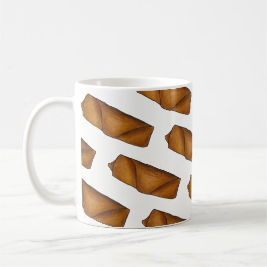 Mug Restaurant chinois Alimentation Oeuf Roll de print (Gauche)