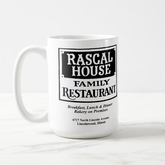 Mug Restaurant familial Rascal House, Lincolnwood, IL (Gauche)