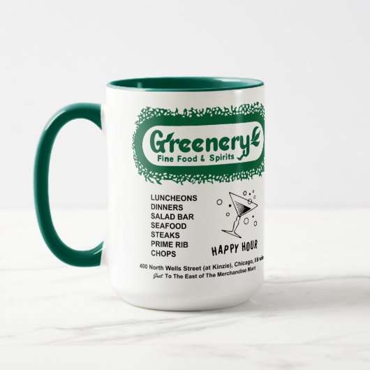 Mug Restaurant Greenery, Chicago, IL (Gauche)
