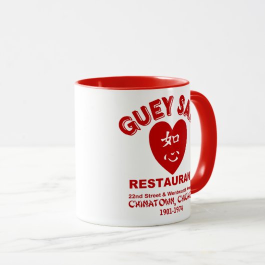Mug Restaurant Guey Sam, Chinatown, Chicago, IL (Devant droit)