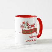 Mug Restaurant Henrici, Chicago, IL 1868-1962 (Devant droit)