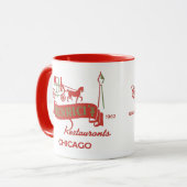 Mug Restaurant Henrici, Chicago, IL 1868-1962 (Devant gauche)